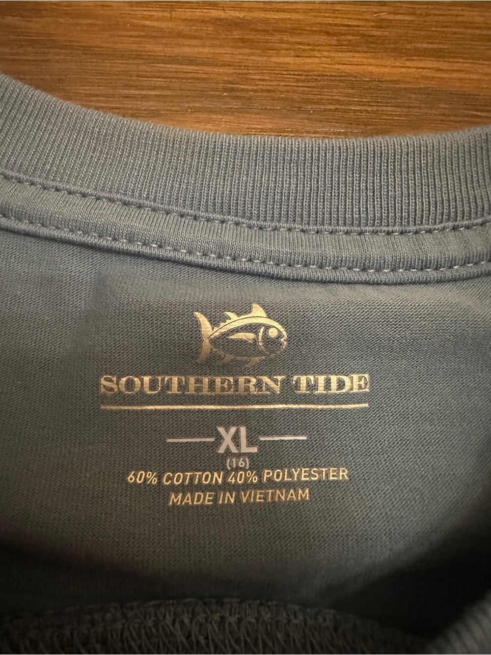 Southern Tide Boys' Dusty Blue Baseball Graphic Tee - Picture 4 of 5